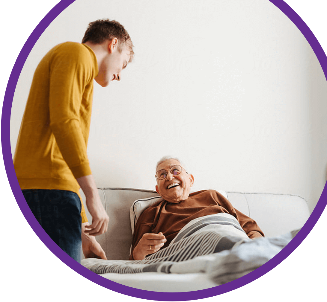 Caregiver With Old Man