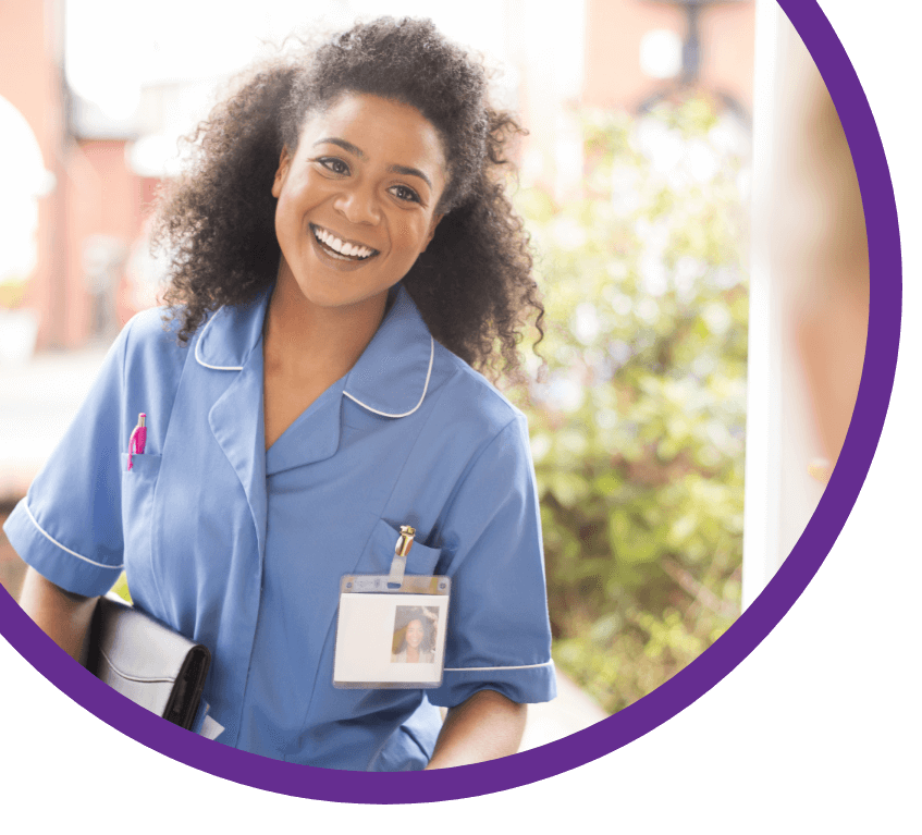 Nurse Smiling Image Left